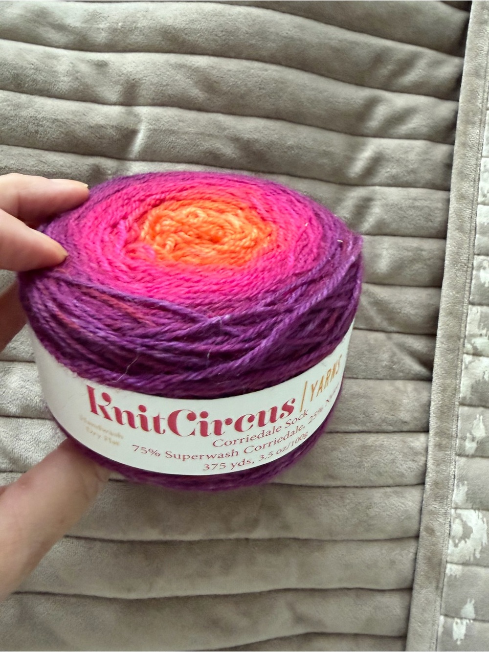 KnitCircus Gradient Wool Cake - Purple & Pink
